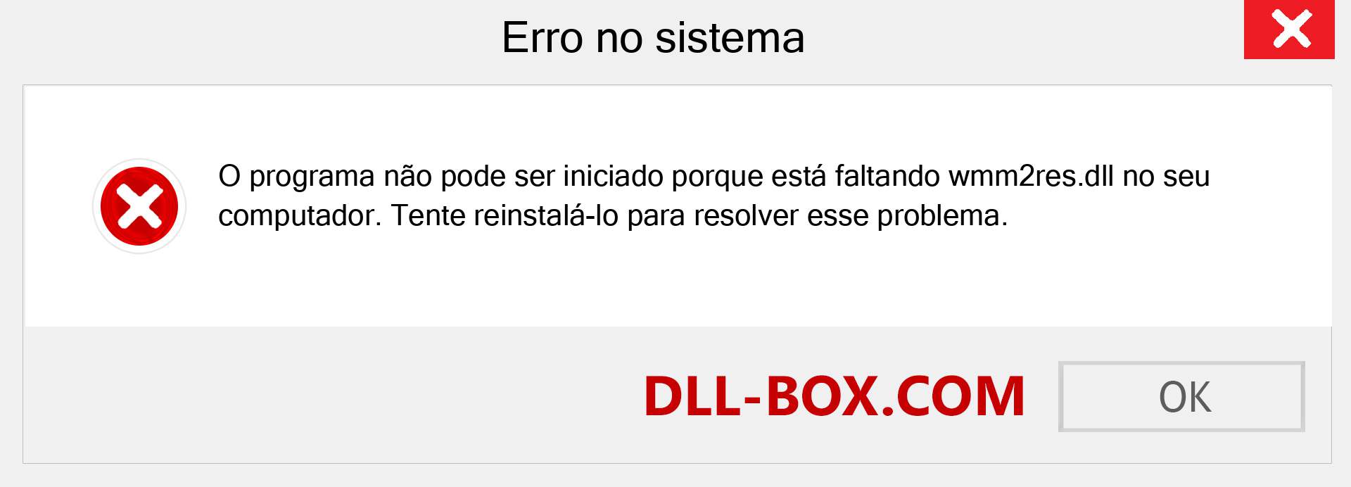 Arquivo wmm2res.dll ausente ?. Download para Windows 7, 8, 10 - Correção de erro ausente wmm2res dll no Windows, fotos, imagens